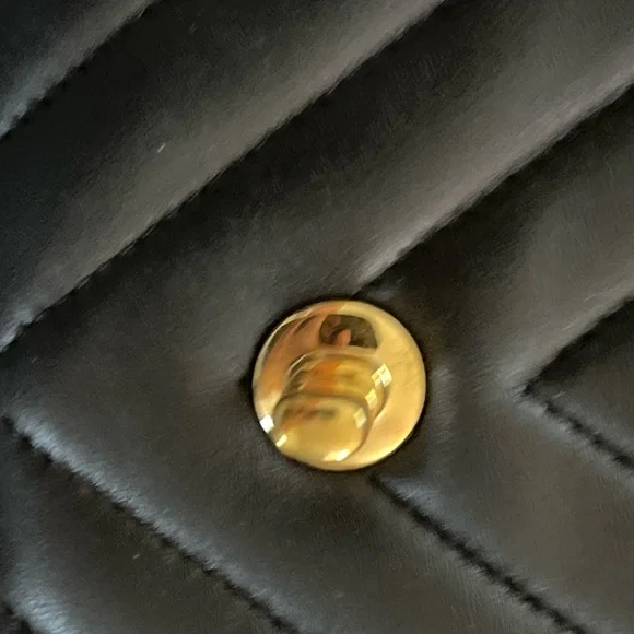 Authentic Chanel lambskin/calfskin large black chevon single flap shoulder bag - Picture 11 of 14